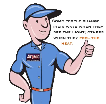 Atomic Diesel and Heating Fuel Logo