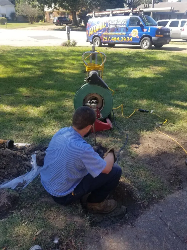 Professional water heater service in Virginia Beach, VA by Atomic Plumbing & Drain Cleaning