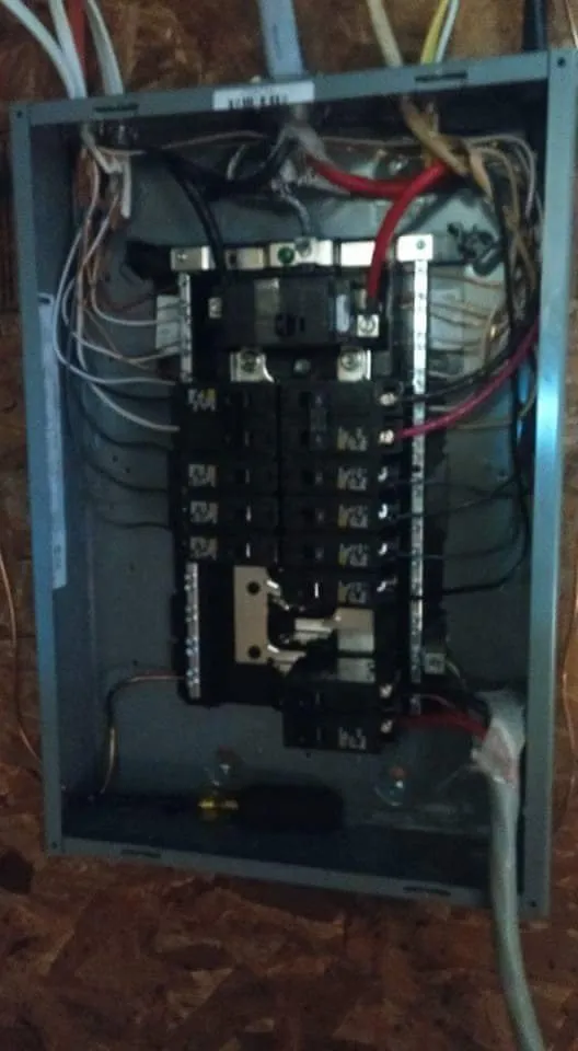 Slide of Auman's electrical and plumbing