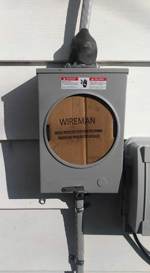 Slide of Auman's electrical and plumbing