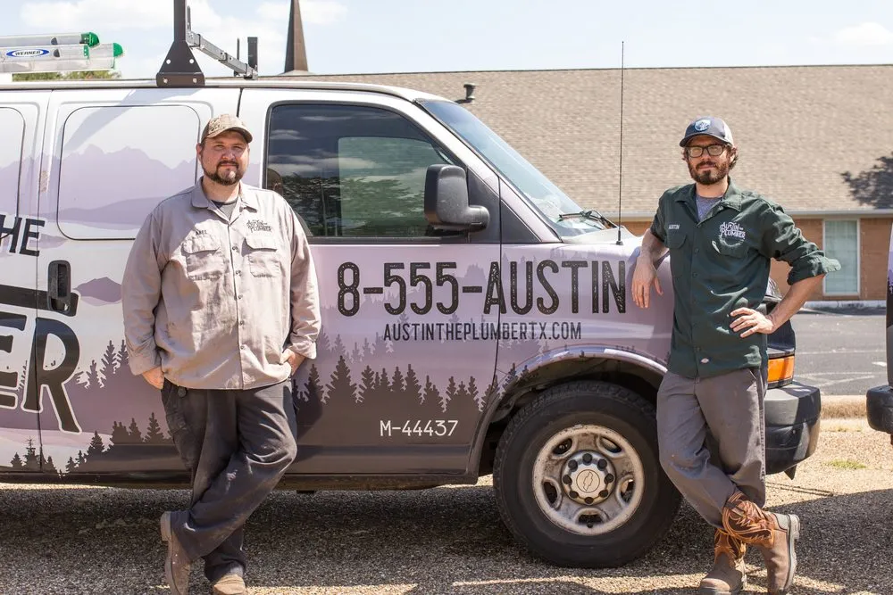 Slide of Austin the Plumber