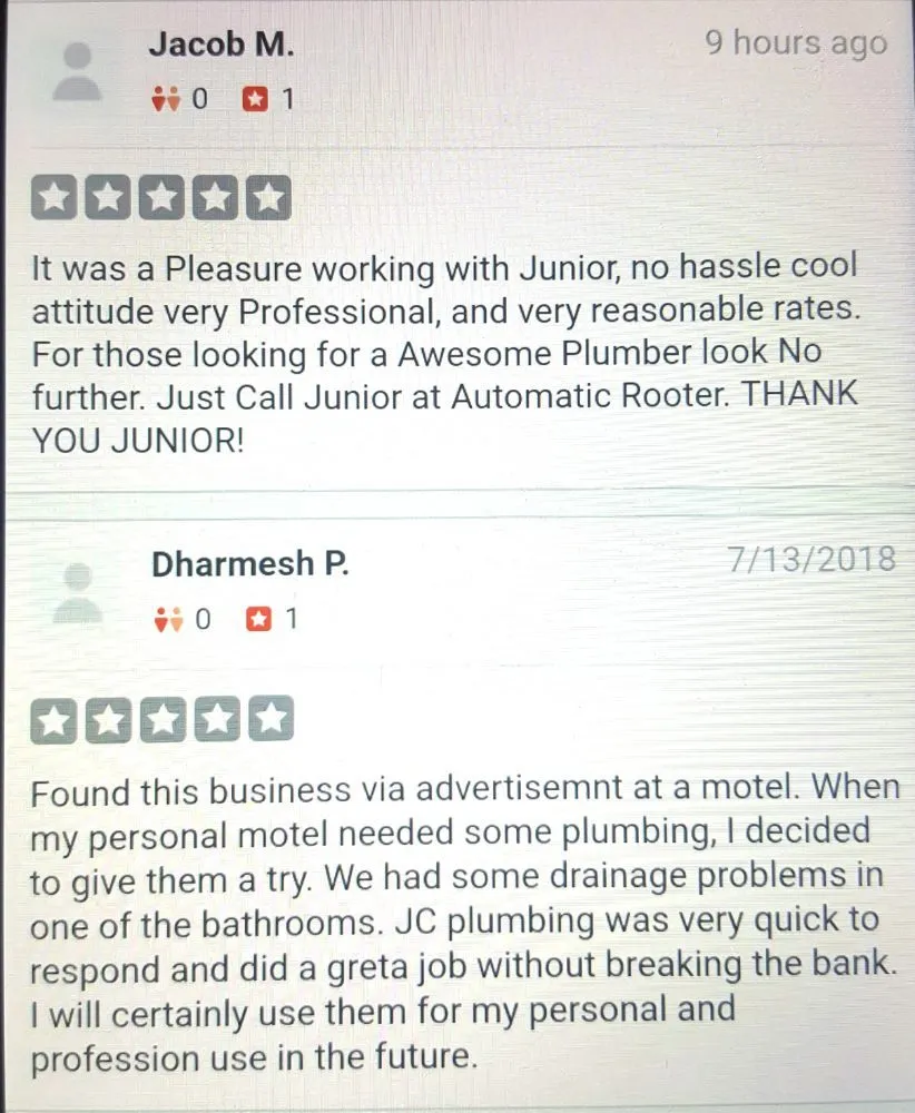 Slide of Automatic Rooter