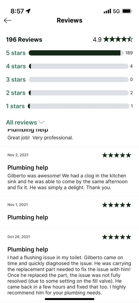 Slide of Avila Plumbing