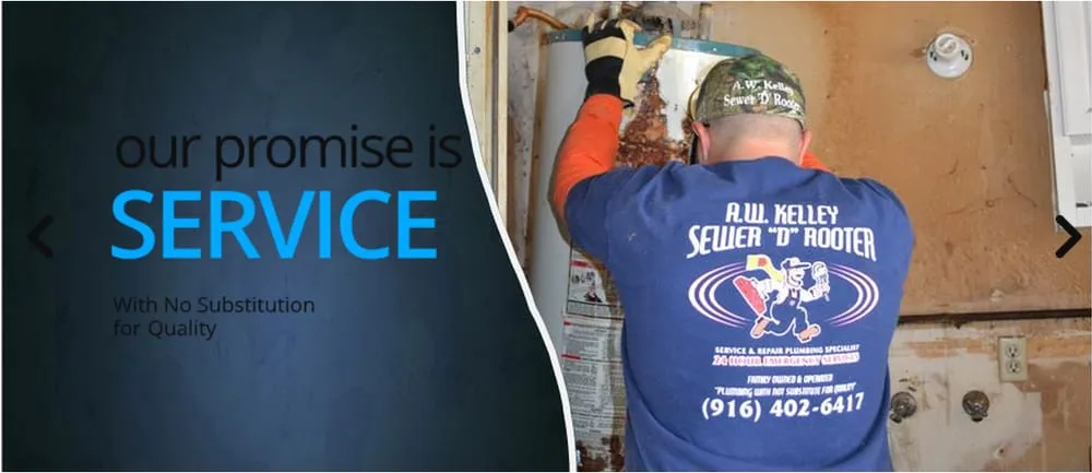 Slide of A.W. Kelley Sewer 'D' Rooter Plumbing
