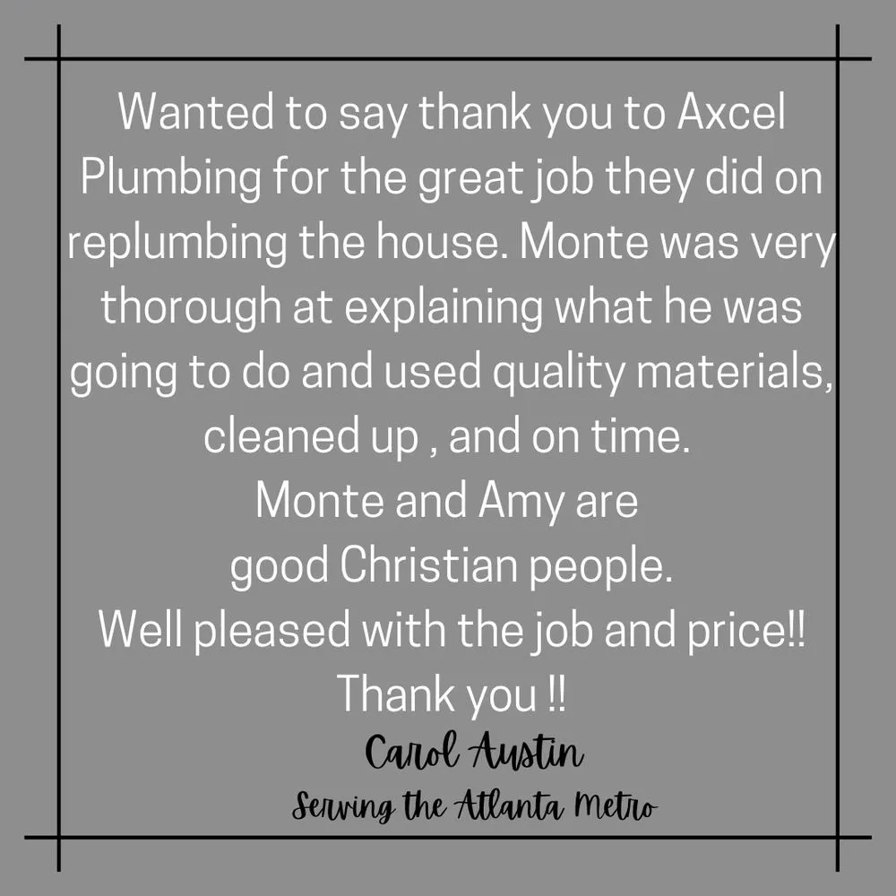 Slide of Axcel Plumbing