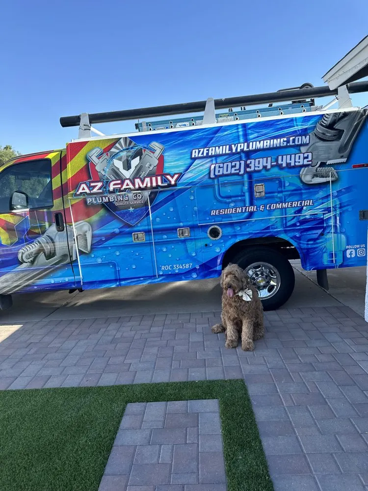 Slide of AZ Family Plumbing