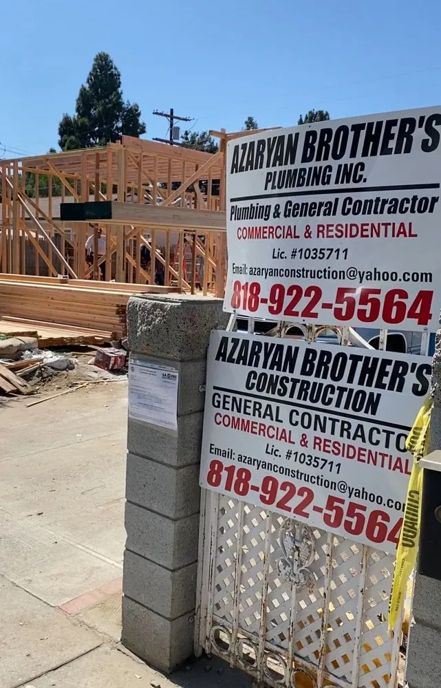 Slide of Azaryan Brother's Plumbing