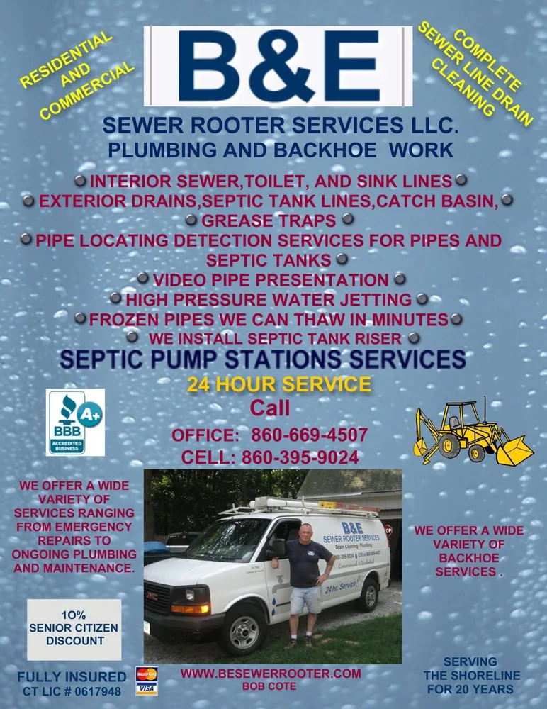 Slide of B & E Sewer Rooter Services