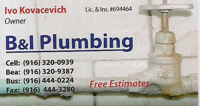 Slide of B & I Plumbing
