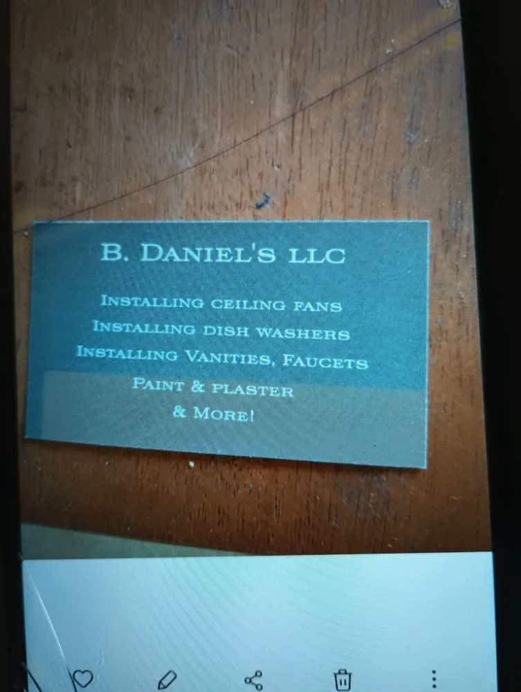 Slide of B  Daniels
