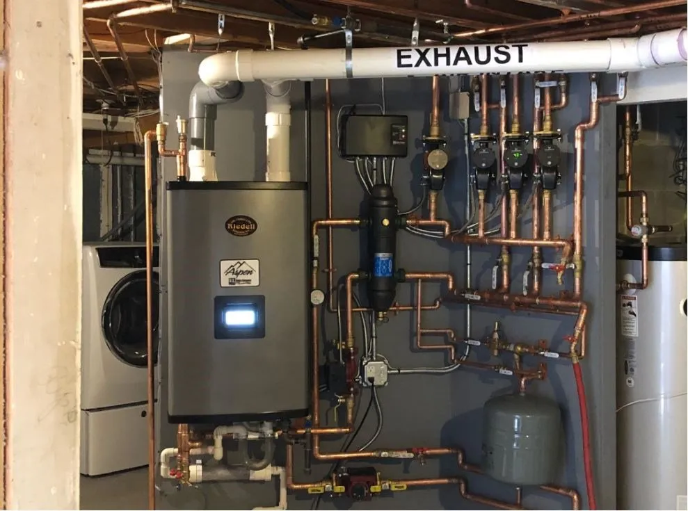 Slide of B Hadley plumbing and heating