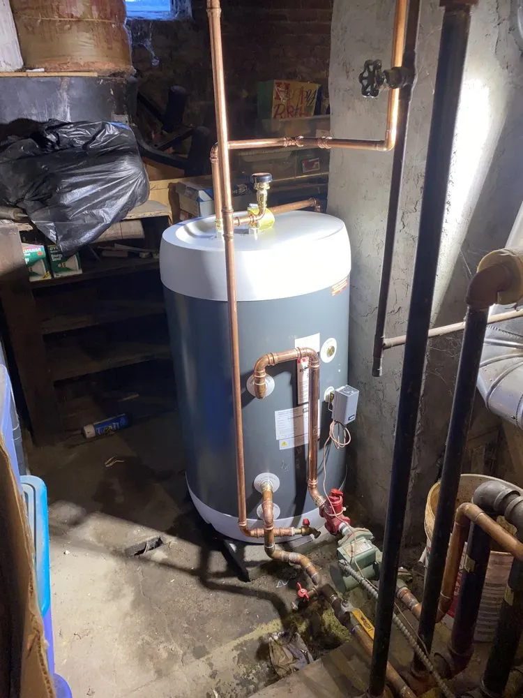 Slide of B Hadley plumbing and heating