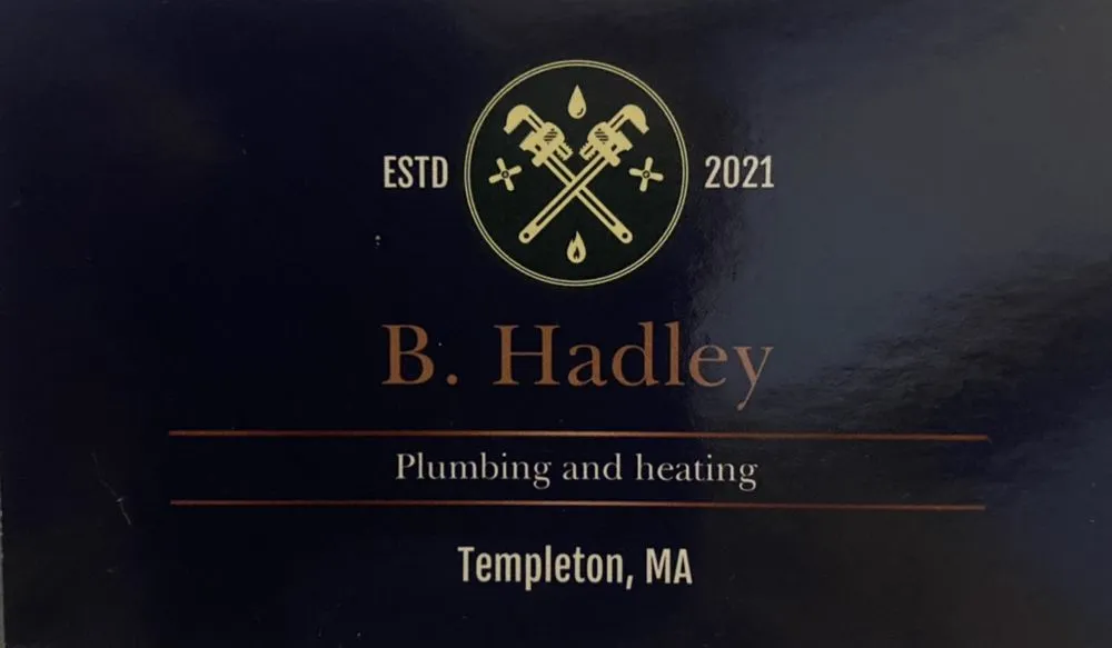 Slide of B Hadley plumbing and heating