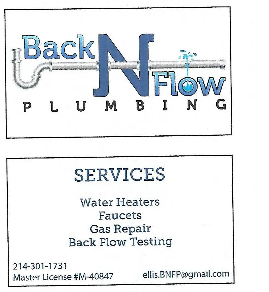 Slide of Back N Flow Plumbing