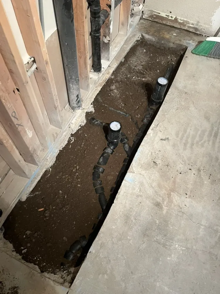 Slide of Backed Up Plumbing