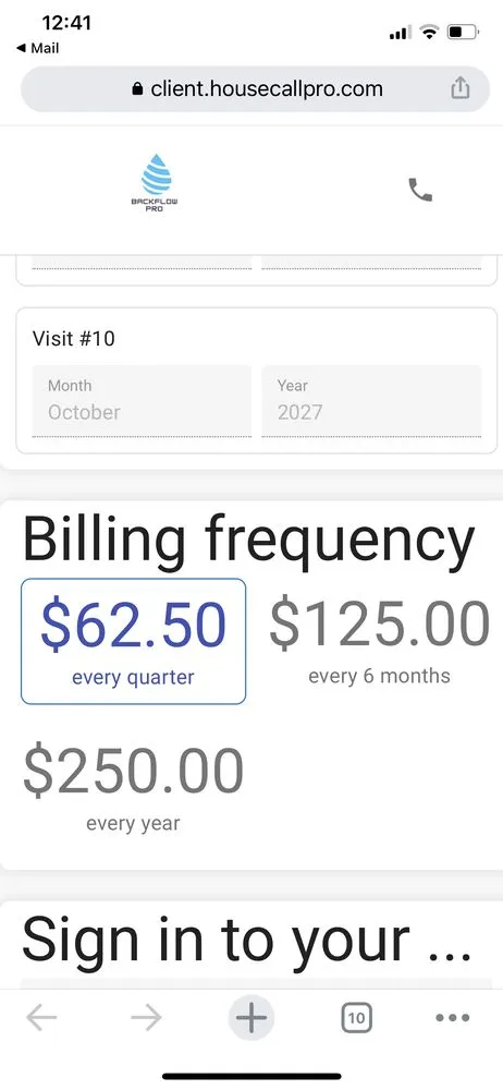 Slide of Backflow Pro