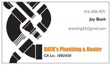 Baek's Plumbing & Rooter Logo