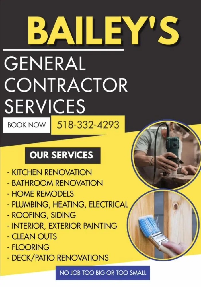 Slide of Bailey's General Contracting
