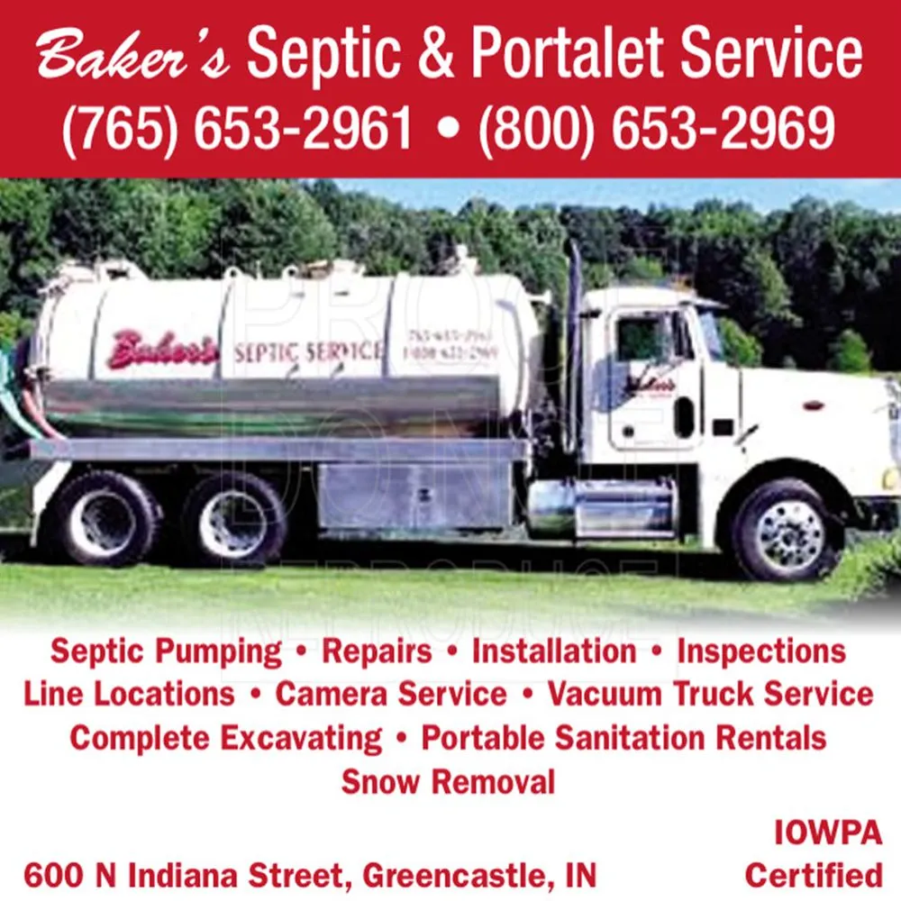 Slide of Baker's Septic Service