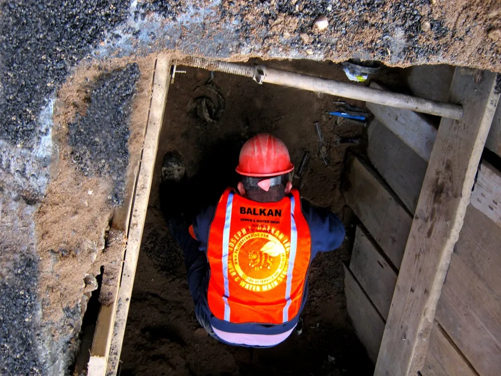 Slide of Balkan Sewer & Water Main