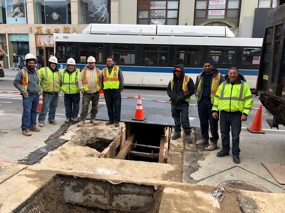 Slide of Balkan Sewer & Water Main
