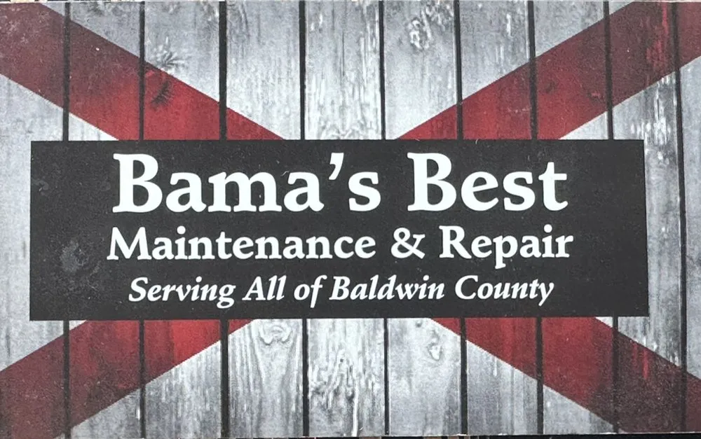 Slide of Bama's Best Maintenance  & repair