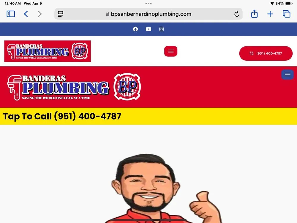 Slide of Banderas Plumbing