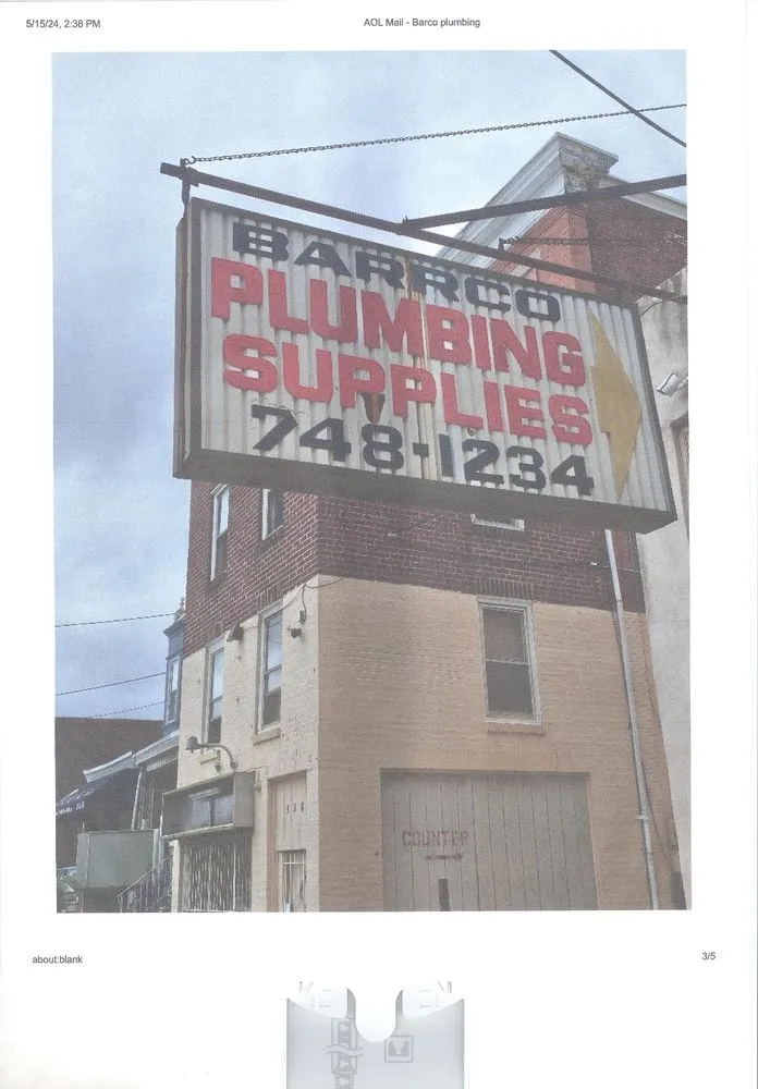 Slide of Barrco Plumbing Supply