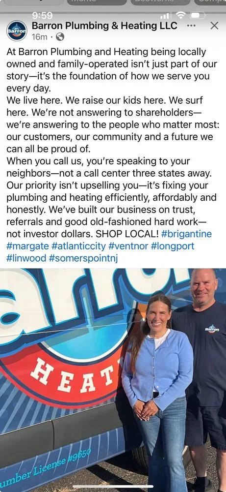 Slide of Barron Inc Plumbing & Heating