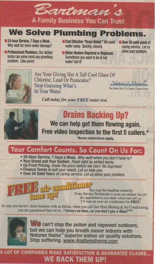 Slide of Bartman Plumbing