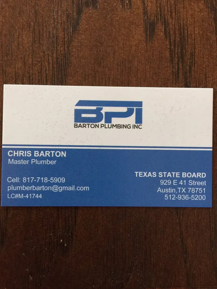 Slide of Barton Plumbing