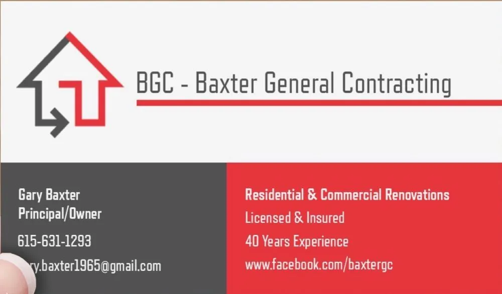 Slide of Baxter General Contracting