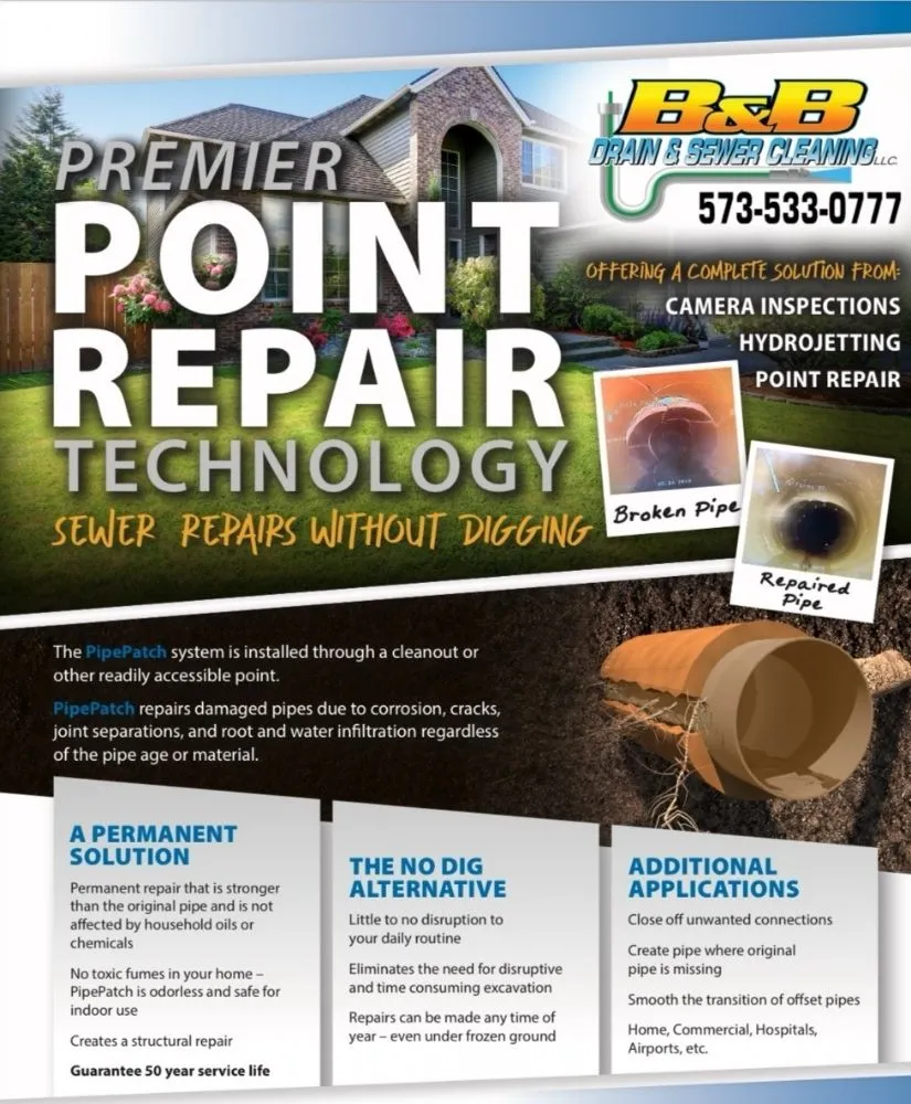 Slide of B&B Drain & Sewer Cleaning