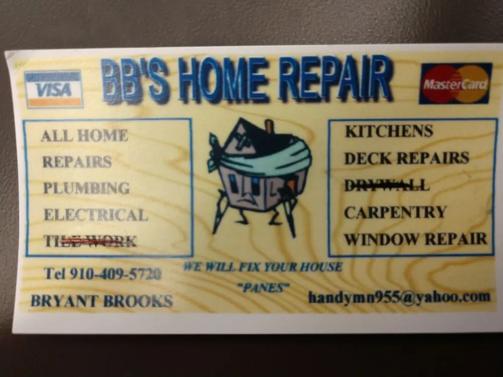 Slide of BB's Home Repair Service