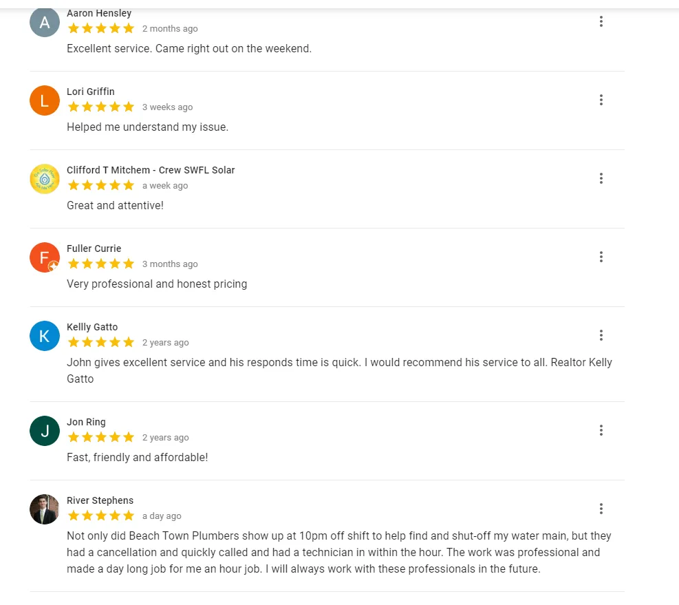 Slide of Beach Town Plumbers