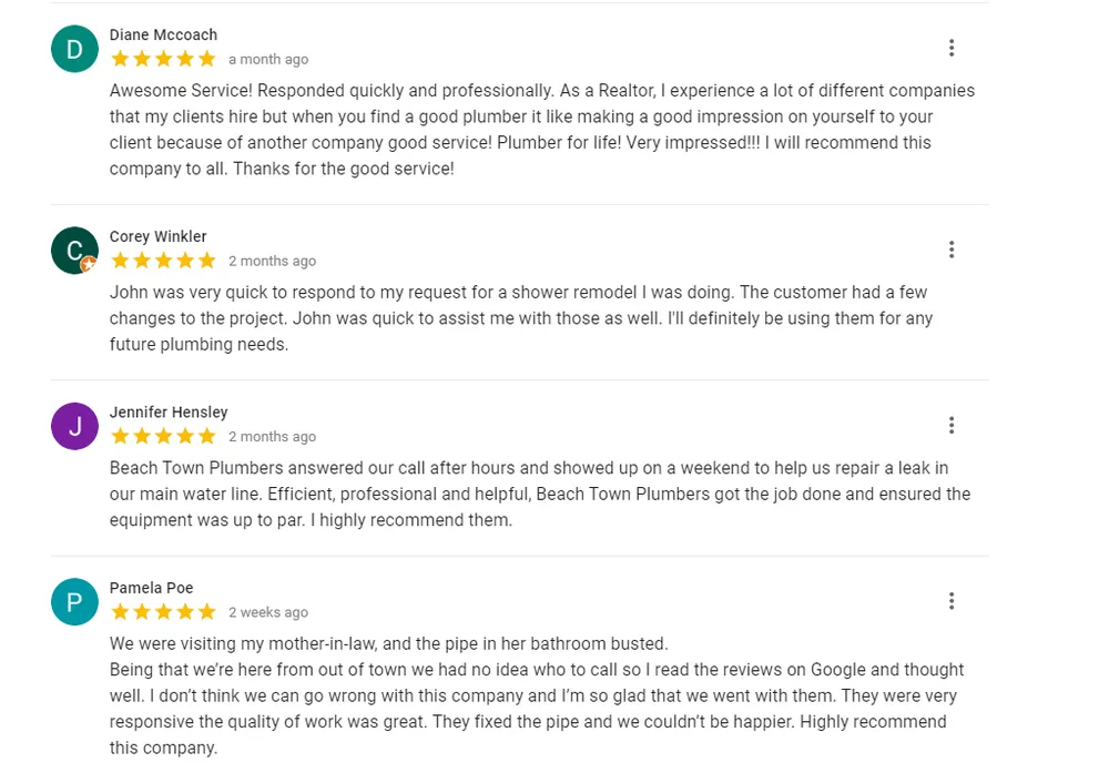 Slide of Beach Town Plumbers