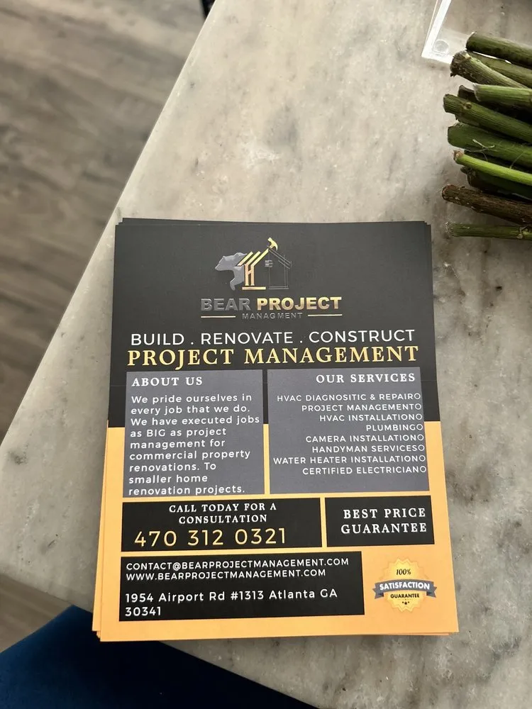 Slide of Bear Project Management