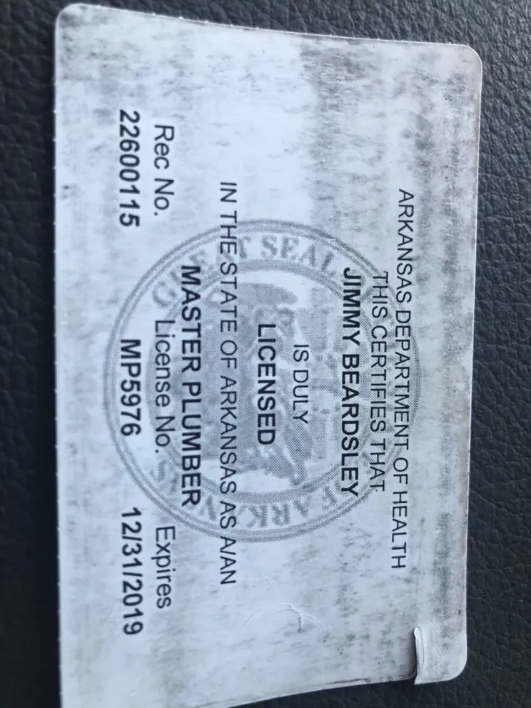 Slide of Beardsley plumbing