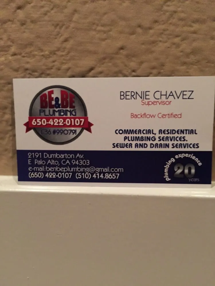 Slide of Be&Be Plumbing