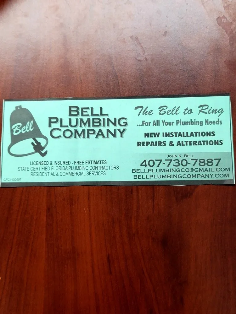 Slide of Bell Plumbing Company