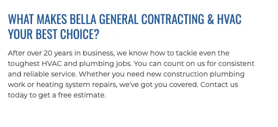Slide of Bella General Contracting & HVAC