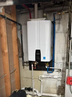 Benitez Plumbing Heating & Cooling System Logo