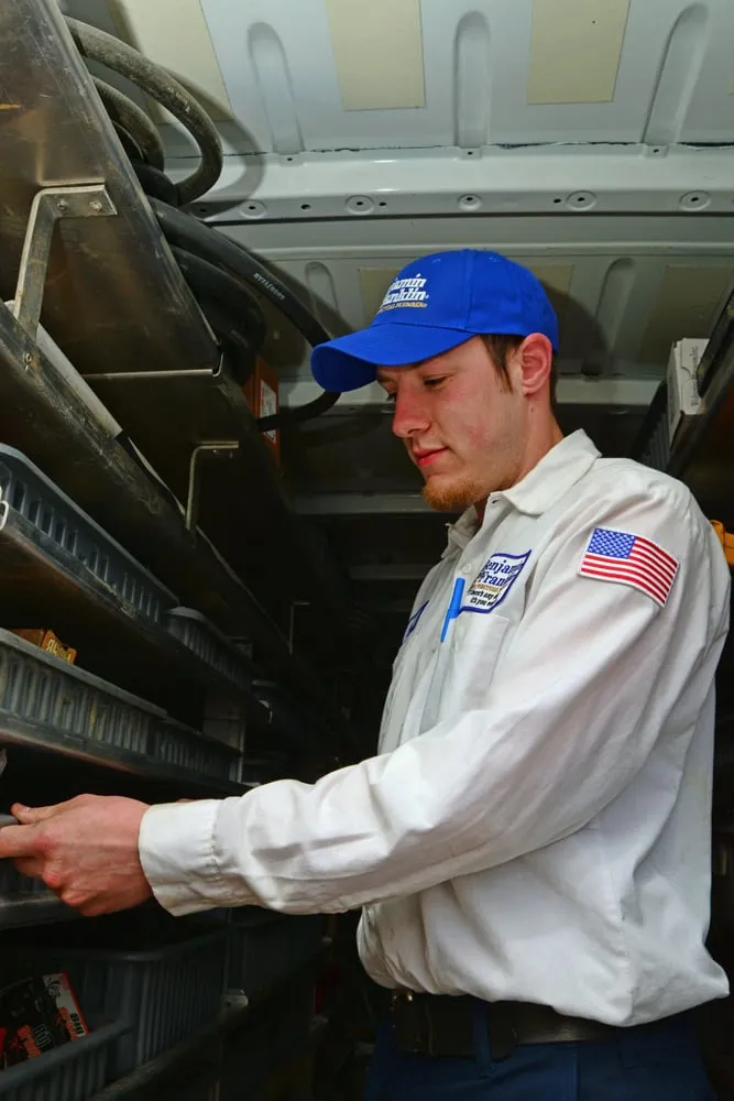 Slide of Benjamin Franklin