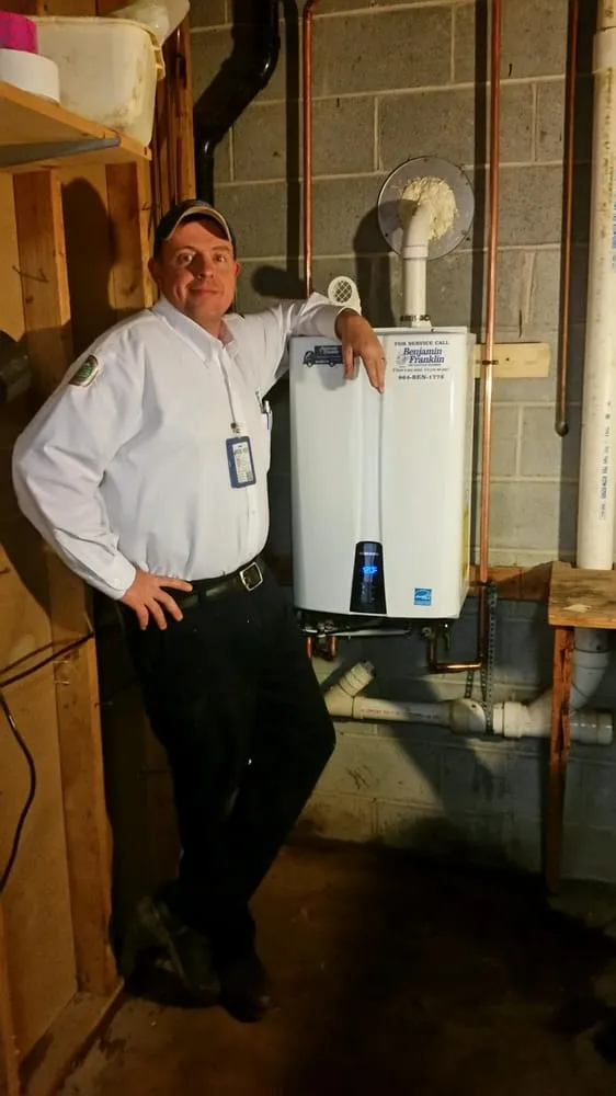 Affordable water heater service for homes in Greenville, SC by Benjamin Franklin Plumbing
