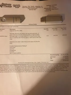 Benjamin Franklin Plumbing Logo