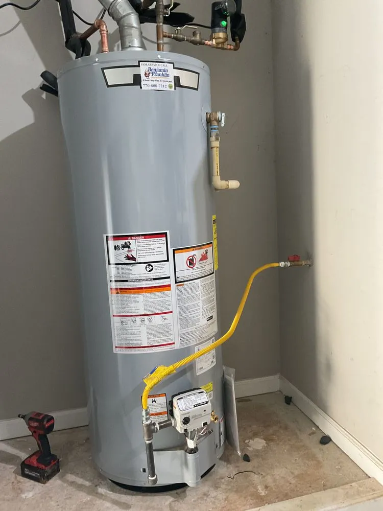 Expert water heater service for homes in Alpharetta, GA by Benjamin Franklin Plumbing of Alpharetta