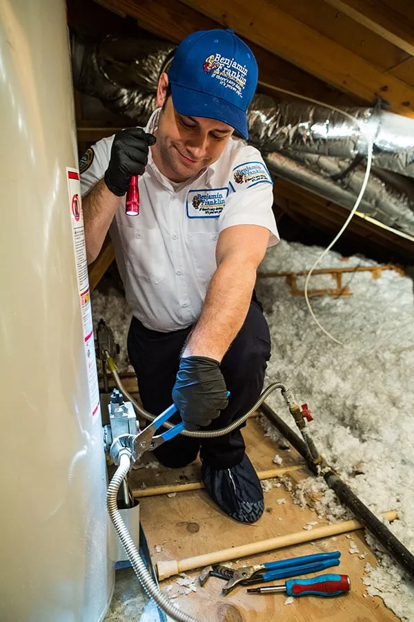 Professional water heater service for homes in Omaha, NE by Benjamin Franklin Plumbing of Omaha