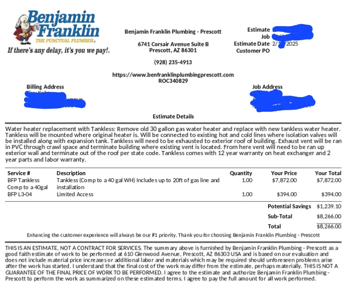 Trusted pipe repair experts serving Prescott, AZ - Benjamin Franklin Plumbing of Prescott