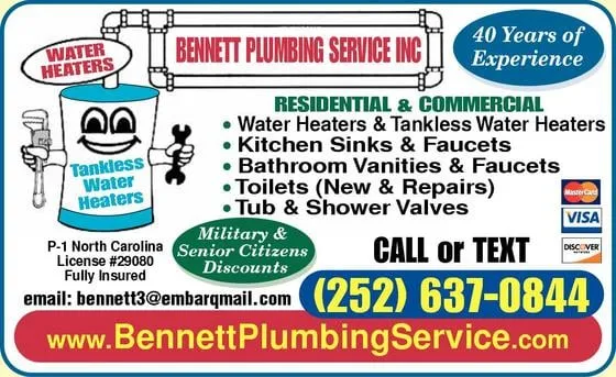 Slide of Bennett Plumbing Service