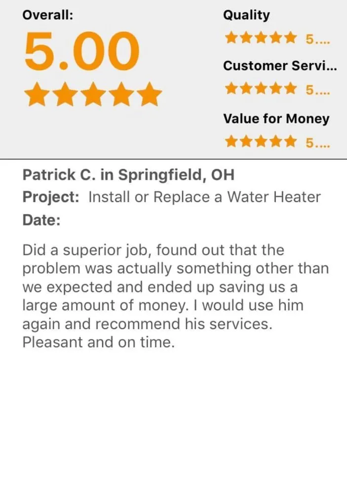 Trusted water heater service service in Troy, OH - Bentley Plumbing and Drain Service